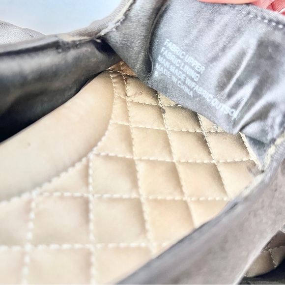 Birdies Starling Gray Velvet Snake Print Slip-On Loafers - Picture 4 of 6